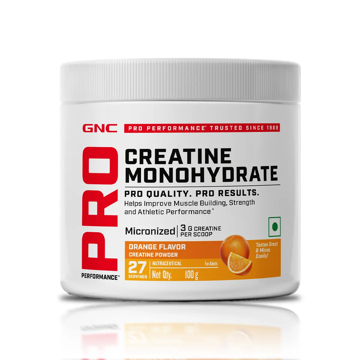 Gnc Pro Performance Creatine Monohydrate- 100Gm Orange 1