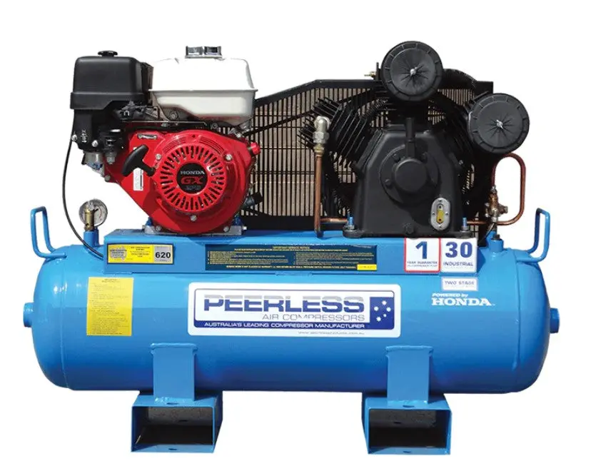 Peerless Air Compressor Petrol Driven Fatboy Php30 620Lpm Honda Gx270 00088 1