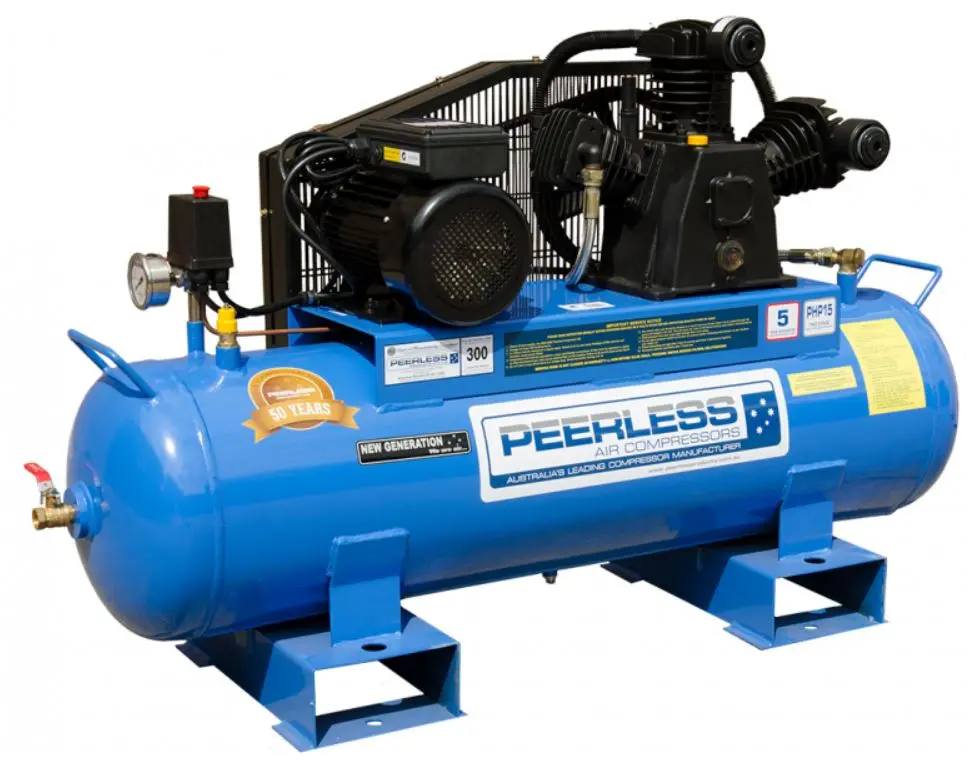Peerless Php15 High Pressure Fatboy, 300Lpm, 15Amp Belt Driven Air Compressor 00105 1