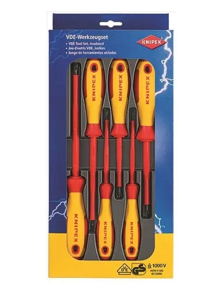 Knipex 1000V Screwdriver Set  6Pc 002012V01 1