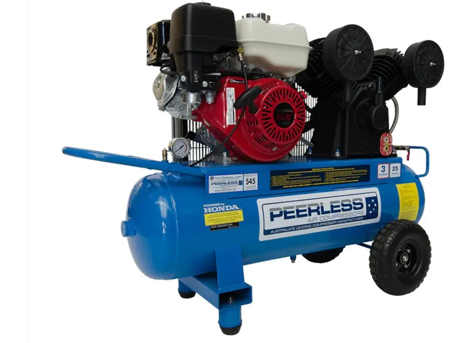 Peerless Pv25  Air Compressor Petrol Pv25 545Lpm  Honda Gx270 00561 1