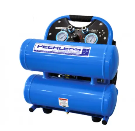 Peerless Twin Tank 2Hp Oil-Less Motor 175Lpm 100Psi Max 145Psi 8L Twin Tank  Compressor Po13tt  00593 1