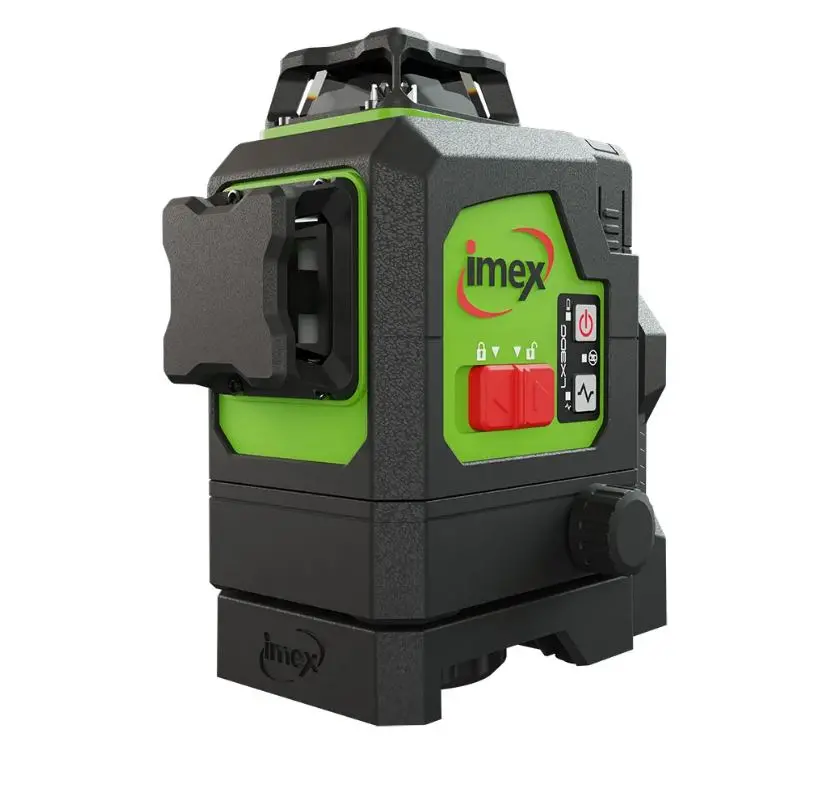 Imex 3 X 360 Deg 1H2v Multiline Laser Level Green 012-Lx3dg 1