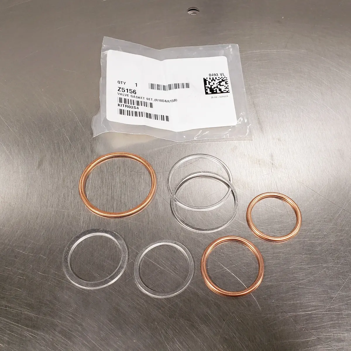 Z5156: Valve Gasket Set,(R10d&R15b) 1