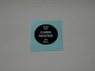 Insert, Cable - "Cabin Heat" - "Push-Off" - "Pull-On" 1