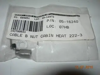 Nut, Cable End "B" Kit - Cabin Heat 1