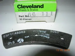 Lining, Brake - Organic - Cleveland 1