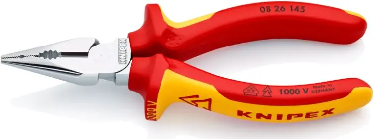 Knipex 1000V Insulated 145Mm Needle-Nose Combination Pliers  0826145Sb 1
