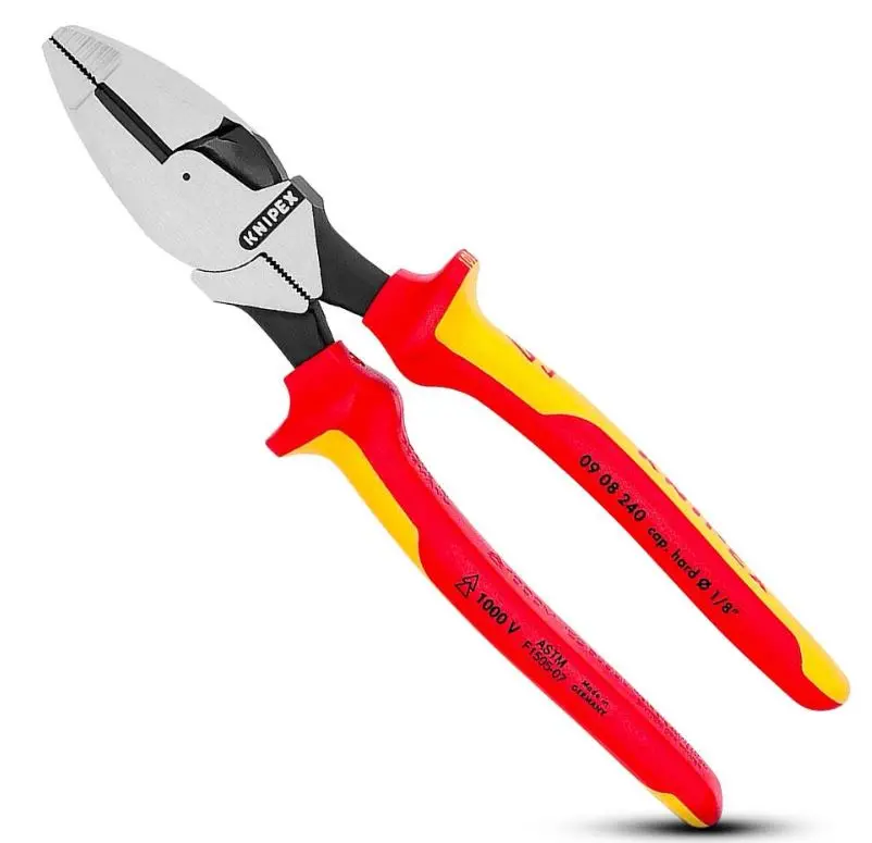 Knipex 240Mm 1000V Vde Linesman Pliers 0908240Sb 1