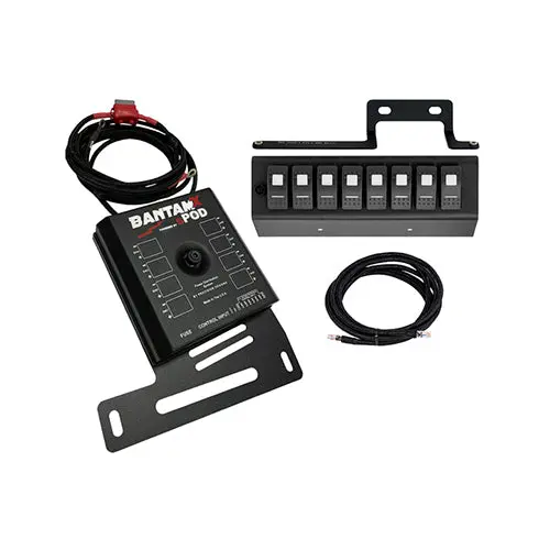 Spod 8 Circuit Bantamx W/ Green Led Switch Panel Jeep Wrangler Jk/Jku 2009-2018 1