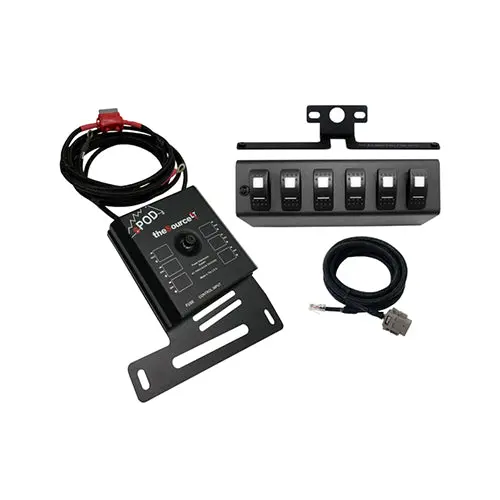 Spod 6 Circuit Sourcelt W/ Red Led Switch Panel - Jeep Wrangler 2007-2008 Jk 1