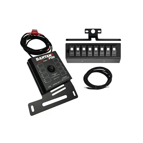 Spod 8 Circuit Bantamx W/ Green Led Switch Panel Jeep Wrangler Jk/Jku 2007-2008 1