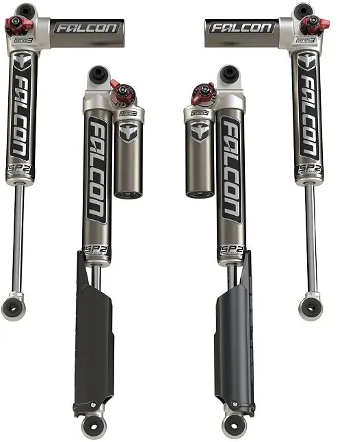 Teraflex Falcon Sp2 3.3 Fast Adjust Piggyback Shock Absorber Kit W/ 2-4.5" Lift For '18+ Jeep Wrangler Jlu Unlimited 4 Door 1