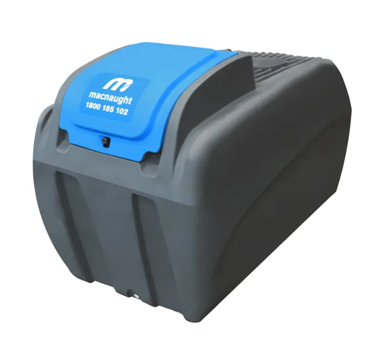 Macnaught 1000L Poly Diesel Tank Slim With 12V High Flow Pump Kit Mdt1000l 1
