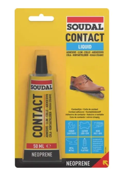Soudal Contact Adhesive Liquid Blister 50Ml Amber X 12 100033 1