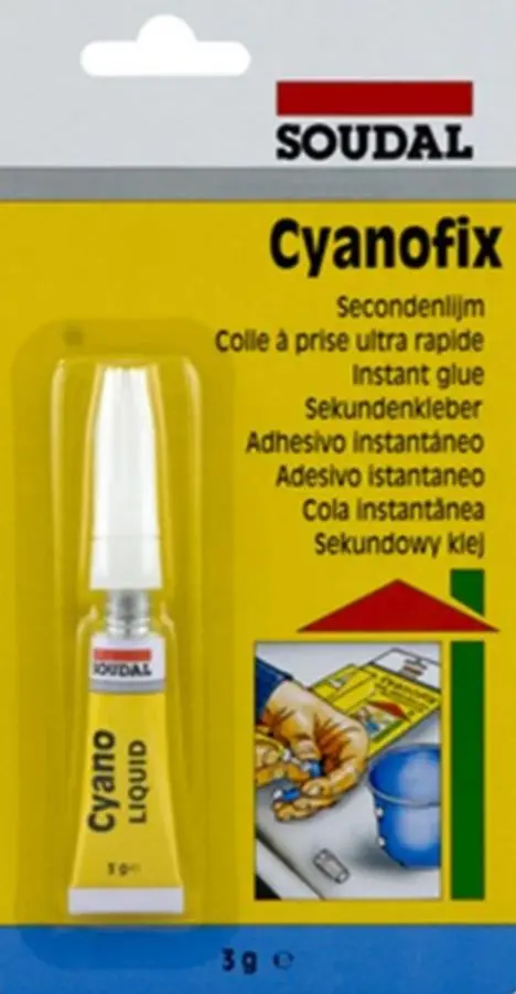 Soudal Cyanofix Liquid Blister Superglue 84A  3Gm  X 12 100072 1