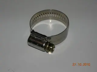 Clamp, Worm Drive - Hose - Aero-Seal - Breeze - 13/16 To 1 1/2" - Stainless Band - Steel Hex Screw 1