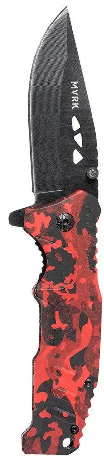 Mvrk Red Camo Edc Folding Knife 1010-Camor 1