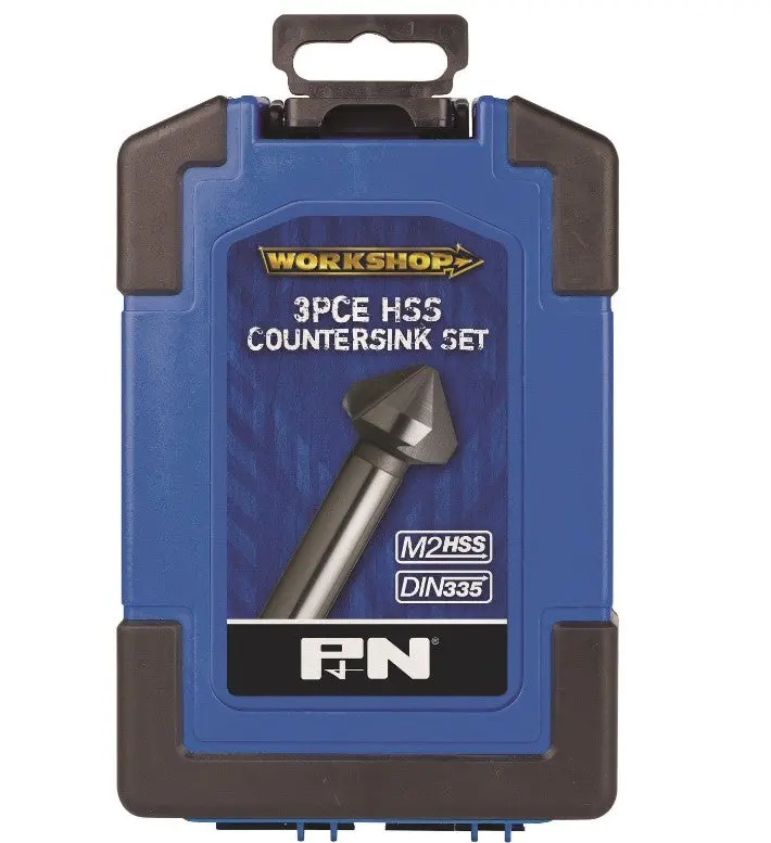 P&N Workshop  3Pc High Speed Steel Hss Countersink Set 107Cs0003 1