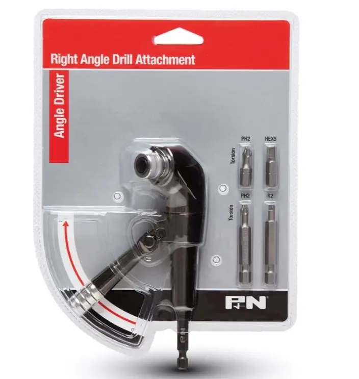 P&N  Heavy Duty Right Angle Quickbit Hex Shank Drill Adaptor 107Rad001 1
