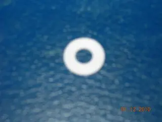 Washer, Flat - Fiber - Vulcanized - #10 Hole - .425" Od - .032" Thick - White 1