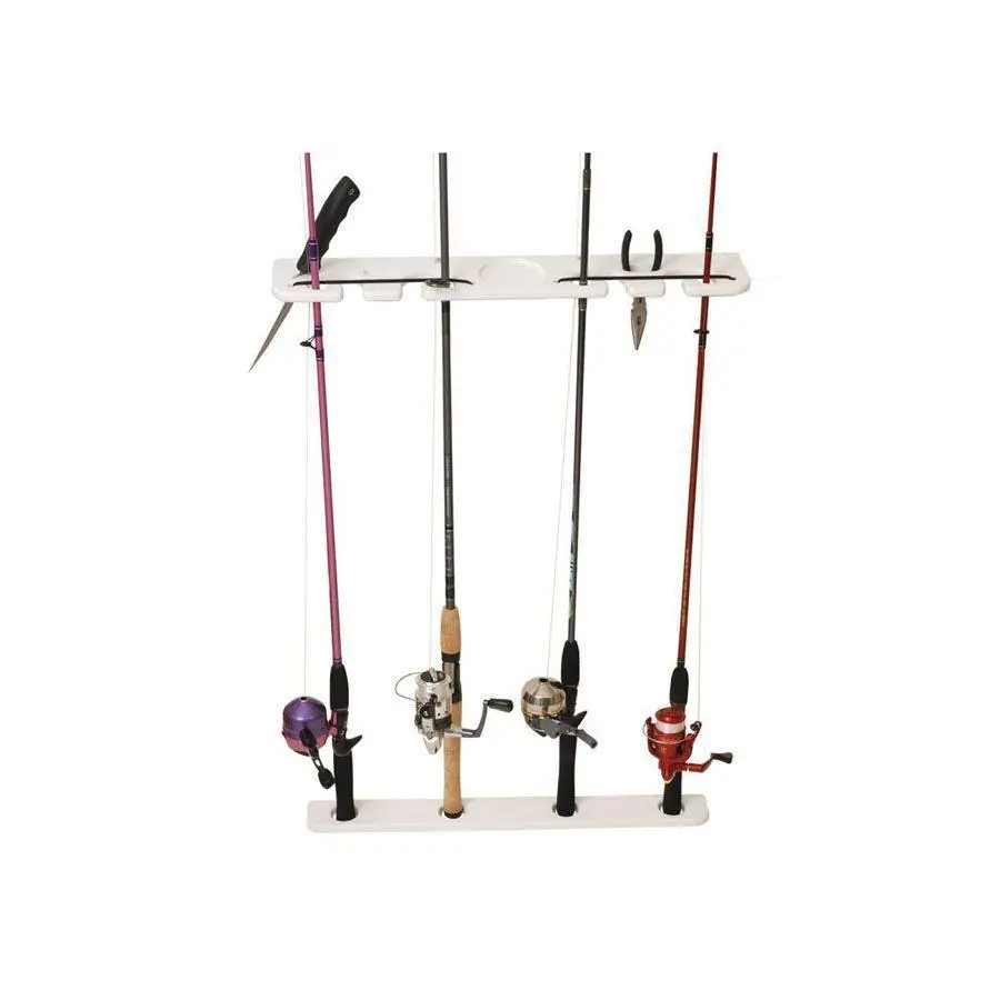 Taco Marine 4 Rod Deluxe Pontoon Boat Rod Rack  P03-074W 1