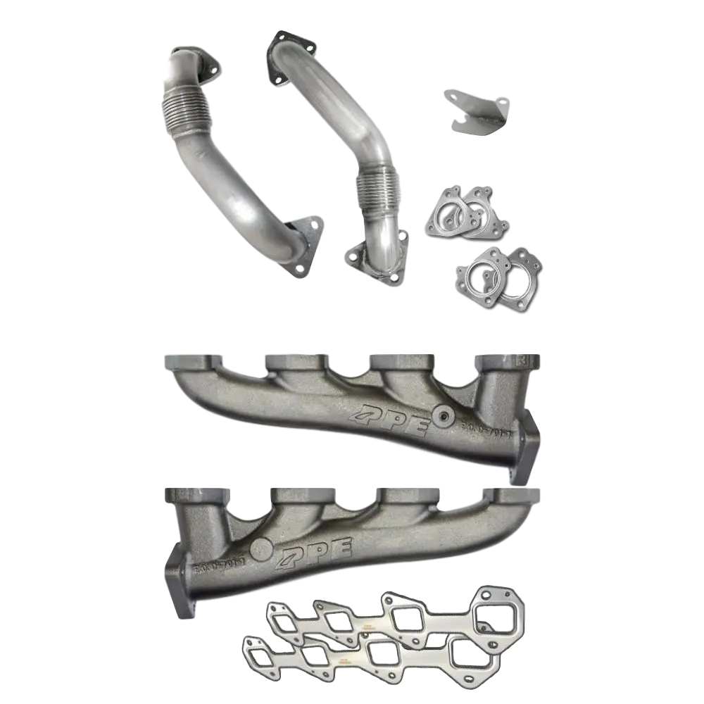 Ppe Manifolds With Up-Pipes 01-04 Lb7 Duramax 1