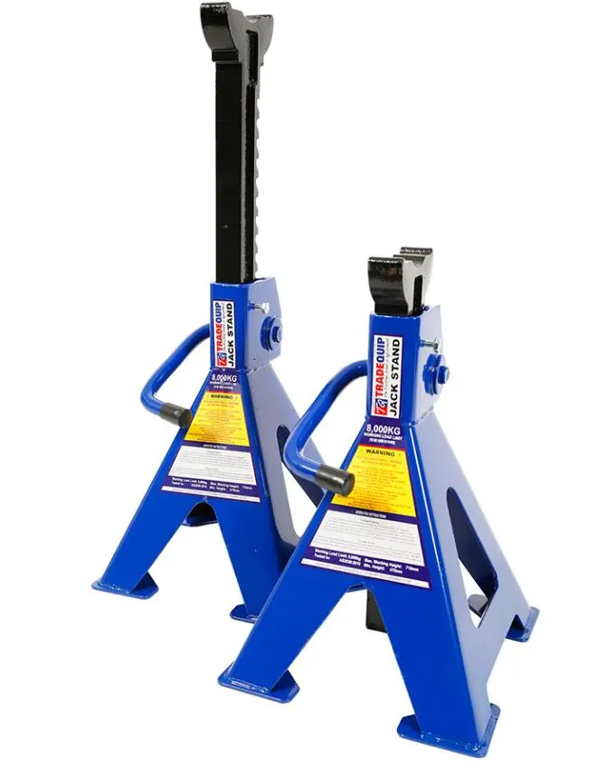 Tqb Jack Stands Ratchet 8,000Kg  Pair 1162T 1
