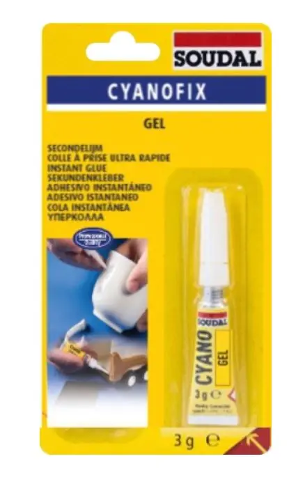 Soudal Cyanofix Gel Blister Superglue 3Gm X 12  116390 1