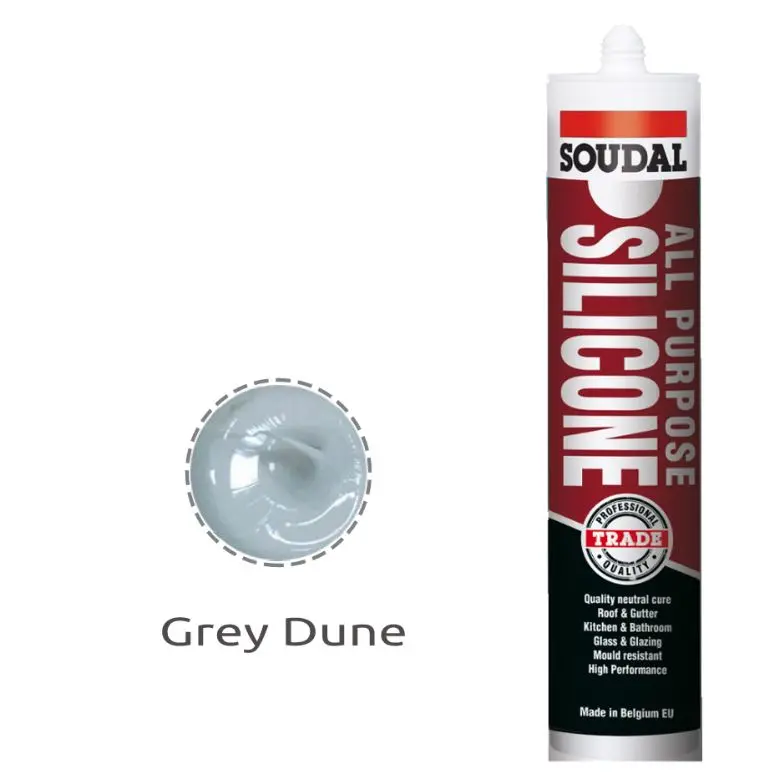 Soudal All Purpose Silicone Grey Colorbond Dune 300Ml X 12  121665 1