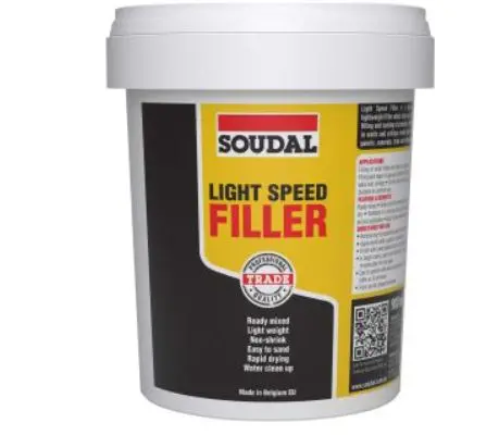 Soudal Light Speed Filler 900Ml White X 12 132672 1