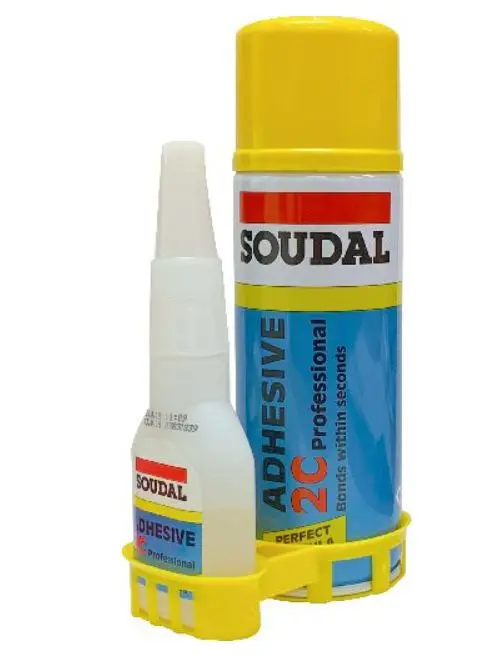 Soudal 2C Adhesive Kits 50Gr Cyano 200Ml Activator 135623 1