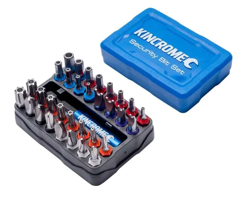Kincrome Security Bit & Holder Set 33 Piece 1/4" Hex Drive 13648 1