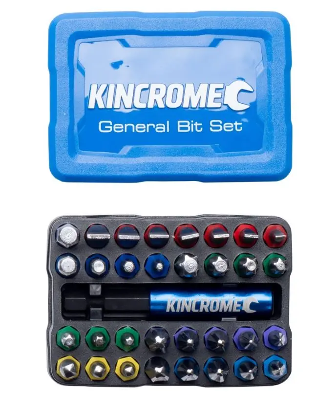 Kincrome General Bit & Holder Set 33 Piece 13649 1