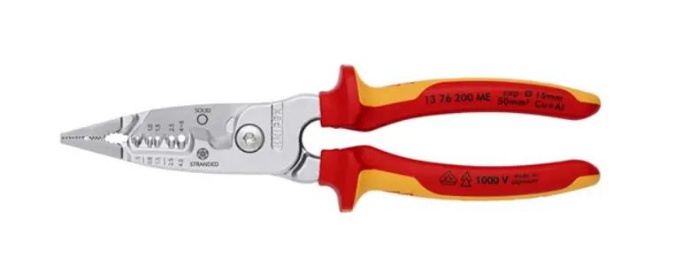 Knipex 1000V Wirestripper Metric 200Mm 1376200Me 1