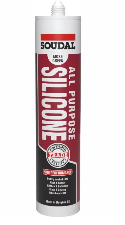 Soudal All Purpose Silicone Moss Colorbond Cottage Green X 12  300Ml 144558 1
