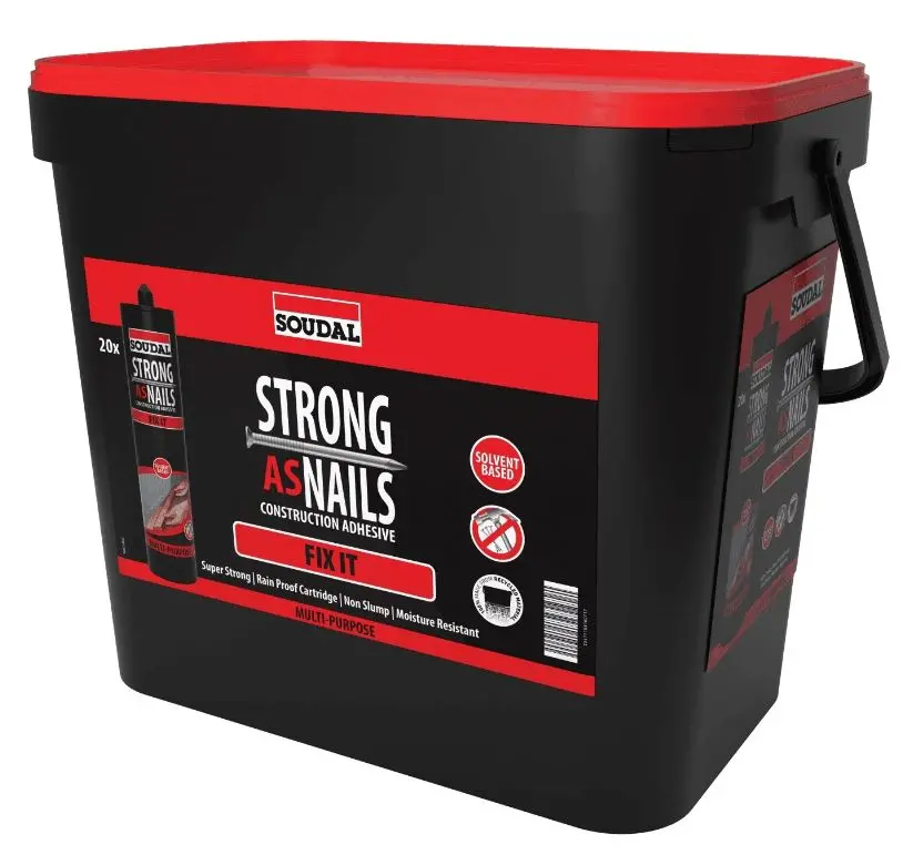 Soudal Strong As Nails Fix It  350Gms Grab & Go Pack 20 Tubes Bulk Buy 144904 1