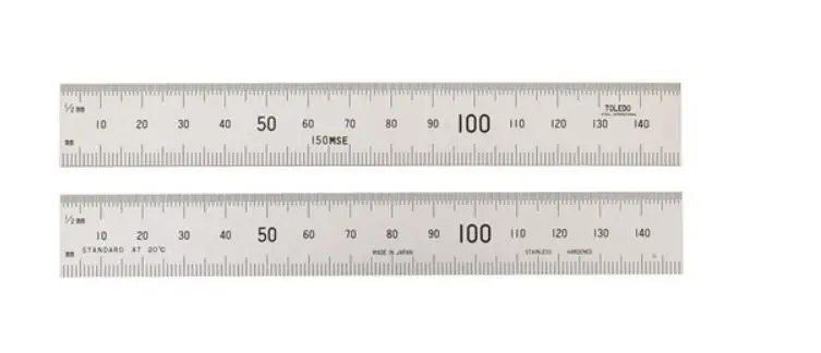 Toledo Stainless Steel Double Sided Rule Metric  150Mm 150Mse 1