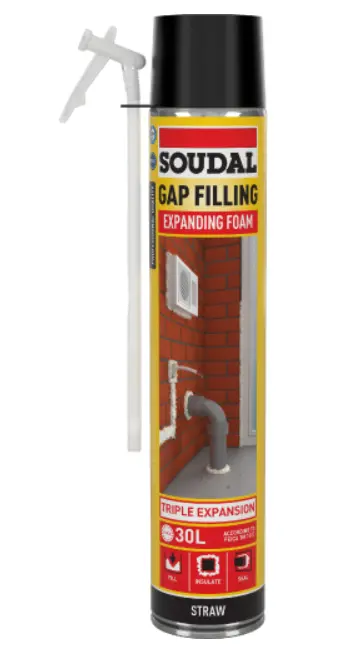 Soudal Straw Gap Filling Expanding Foam 750Ml X 12 127968 1