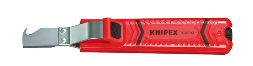 Knipex Cable Knife With Hook Blade 1620165Sb 1