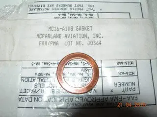 Gasket, Fuel Inlet Fitting - Carburetor 1