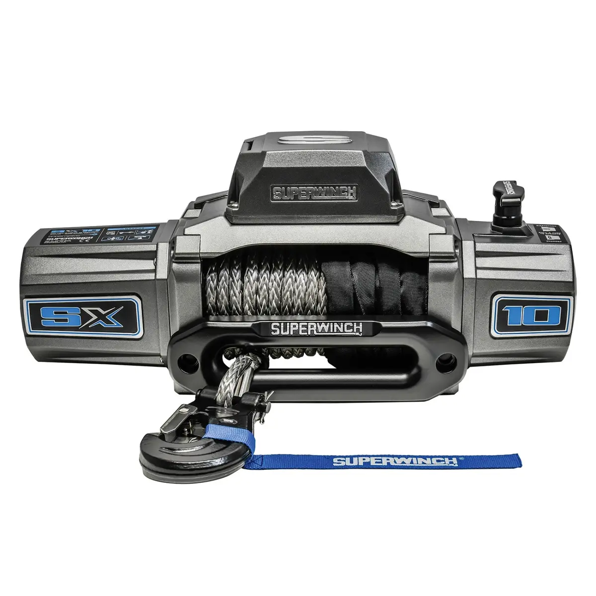 Superwinch Sx Series Sx10sr 10,000 Lb Winch With Synthetic Rope  For Jeep Truck & Suv 1