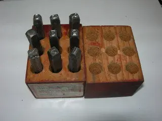 Stamping Numbers, 1/8" - 9 Numbers - Steel 1
