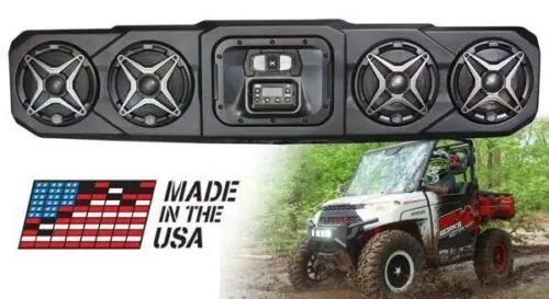 Ssv Works Overhead 4-Speaker Sound Bar For '18-'23 Polaris Ranger Xp 1000 1