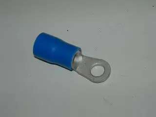 Terminal, Ring - Blue - 6 Awg - 1/4" Stud 1