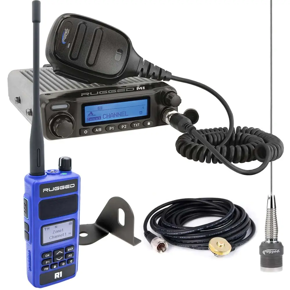 Rugged Radios Jeep Radio Kit | Universal & Jeep | Jeep-Kit-M1-R1 1