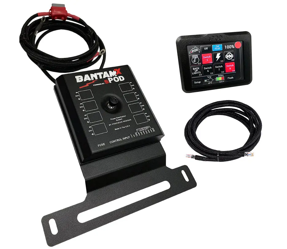 Spod 8 Circuit Bantamx Touchscreen For Jeep '18+ Jeep Wrangler Jl & Gladiator Jt - Diesel/4Xe 1