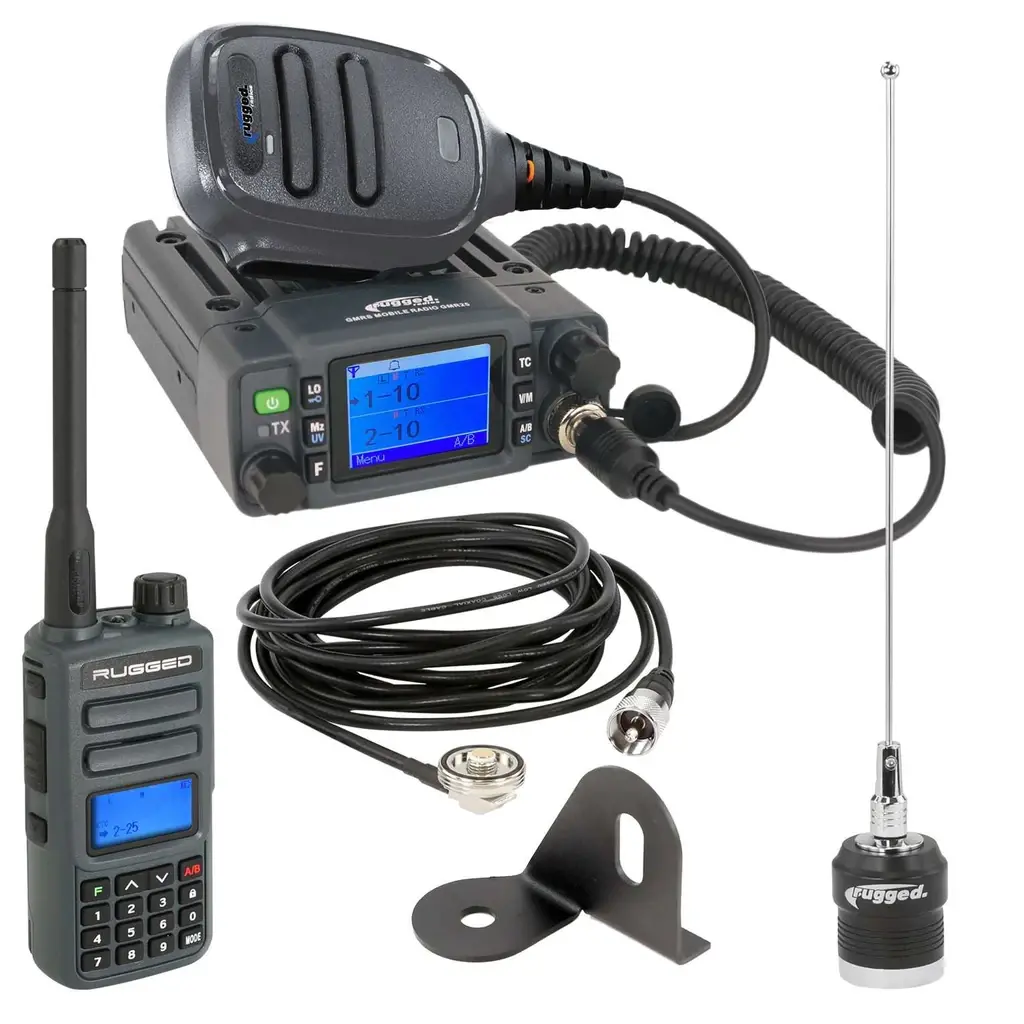 Rugged Radios Gmr25 Radio Kit W/Gmr2 Handheld | Universal & Jeep | Jeep-Kit-Gmr25 1