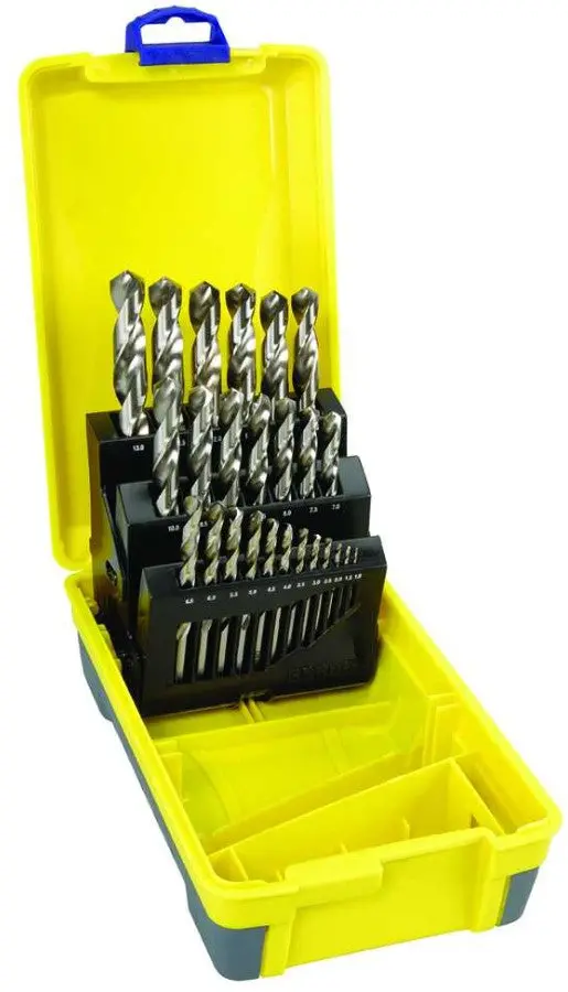 Quick Silver Bordo 25 Piece Bright Hss Jobber Set In Abs Plastic Case 2007-M3-C18 1