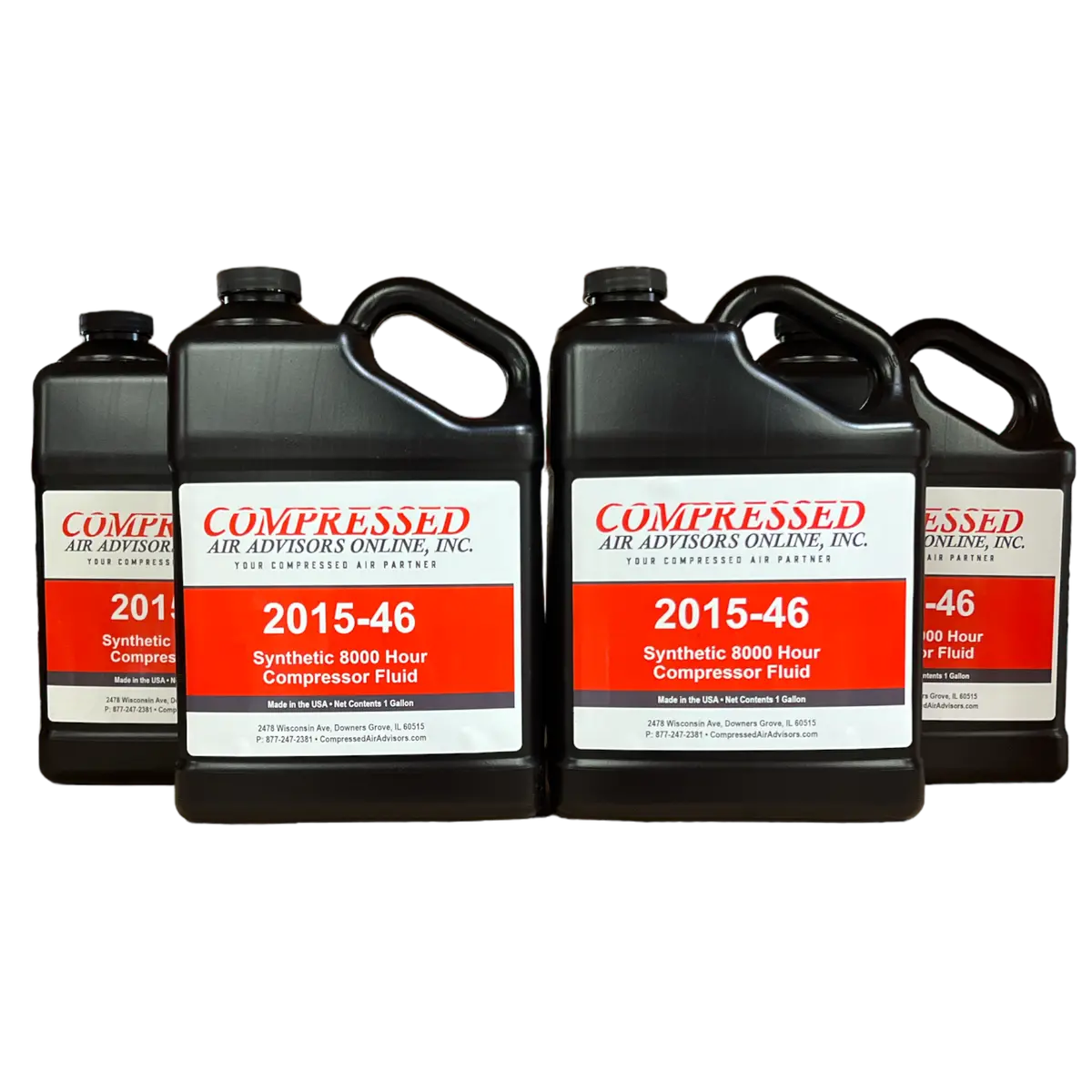 Caa-2015-46 - Atlas Copco Roto-Xtend Duty Oem Replacement Synthetic 8000 Hour Compressor Fluid - Case ( 4- Gallons) 1
